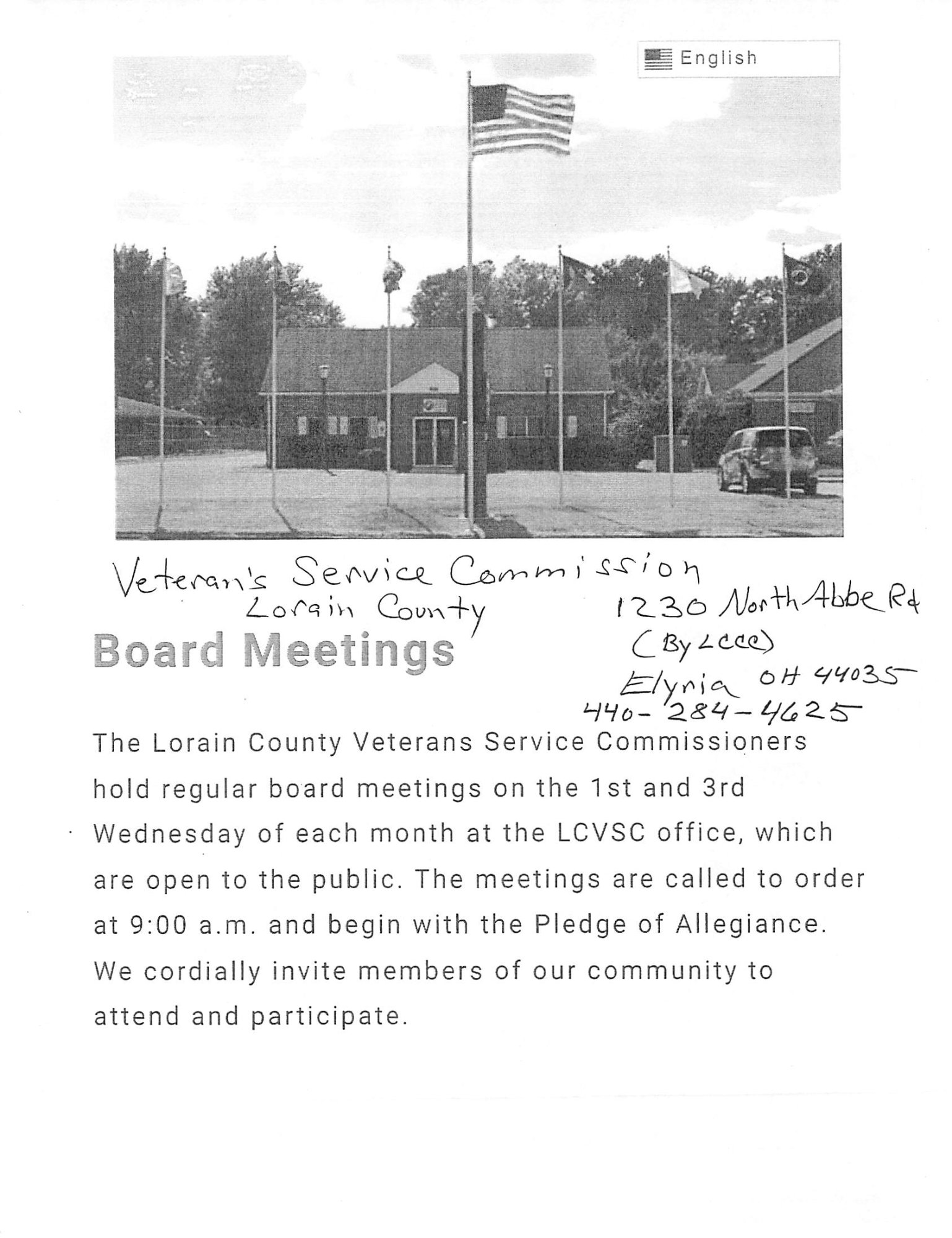 LCVSC Board Meetings